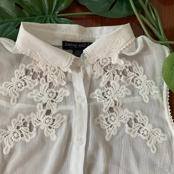 Living Doll Sheer Top - Picture 4 of 7